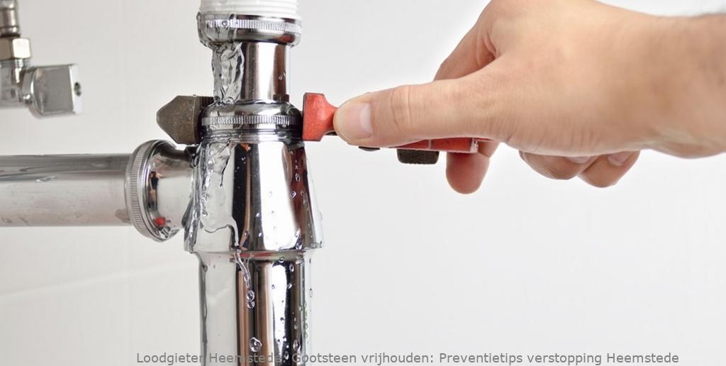 Gootsteen Preventietips Verstopping Heemstede